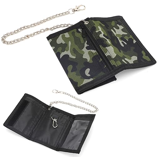 Fouvin Geldbörse Kinder mit Kette, Tarngeldbörse, Faltbare Geldbörse, 12 x 8 x 1 cm für Münztaschen-Kartenhalter-Geschenke Fouvin Geldbörse Kinder mit Kette, Tarngeldbörse, Faltbare Geldbörse, 12 x 8 x 1 cm für Münztaschen-Kartenhalter-Geschenke von Fouvin