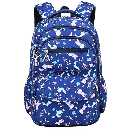 Kinderrucksack Mädchen, Schulrucksack für Mädchen, Vollständig Gedruckt Teenager Grundschule Schultasche Kinder Rucksack Wasserdicht Lässiger Daypack für 5-12 Jahre von Fouyada