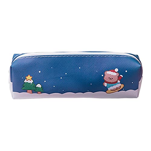 Foway Weihnachts-Mini-Geldschlüsseltaschen,Cartoon-Bleistifttasche mit Reißverschluss - Festliche Weihnachtsdekoration, Weihnachtsbeutel mit großem Fassungsvermögen für Stifte, Telefone, Kosmetika von Foway