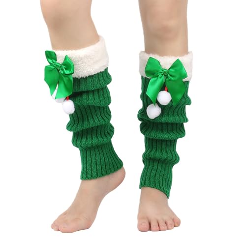 Foweknow Stulpensocken Damen Weihnachts Beinwärmer Mit Schleifen Warm Plüschsocken Bequeme Thermosocken Wintersocken Gestrickte Kniestrümpfe Rentier Schneeflocke Weihnachtsmotiv Foweknow Stulpensocken Damen Weihnachts Beinwärmer Mit Schleifen Warm Plüschsocken Bequeme Thermosocken Wintersocken Gestrickte Kniestrümpfe Rentier Schneeflocke Weihnachtsmotiv von Foweknow