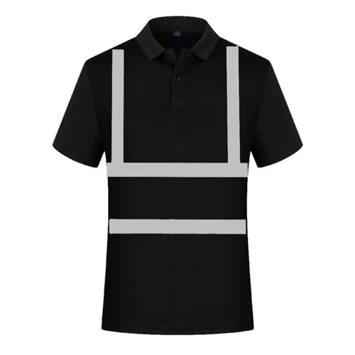 Foweknow Warnschutz T-Shirts Für Herren Warnschutzshirt Warnshirt Warnschutz Arbeitskleidung Sicherheits Tshirt Reflektierende Kurzarm Warnschutzshirt Atmungsaktiv Baustelle Warn Shirt von Foweknow