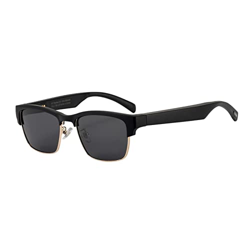 Bluetooth-Sonnenbrille für Männer und Frauen, Anti-Blue Smart Brille Audio Brille Drahtlose BluetoothSunglasses mit offenem Ohr Kopfhörer-Lautsprecher, Bluetooth-Sonnenbrille Musik-Spiel von Fowybe