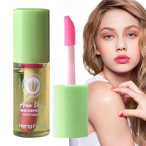 Farbwechselndes Lippenöl - Lippenglanzöl,Feuchtigkeitsspendender Temperaturwechsel-Schimmer, pflegender Lipgloss, Geburtstagsgeschenk, Lippenpflege für Frauen und Mädchen Fowybe von Fowybe