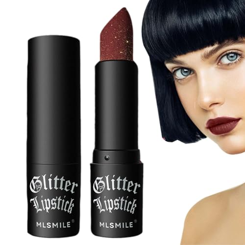 Glänzender Lippenstift, Wasserfester, mattierter, feuchtigkeitsspendender Lippenbalsam, Nicht klebriges Lippen-Make-up für Frauen und Mädchen, tragbare Kosmetik für Reisen, Alltag, Party Fowybe von Fowybe