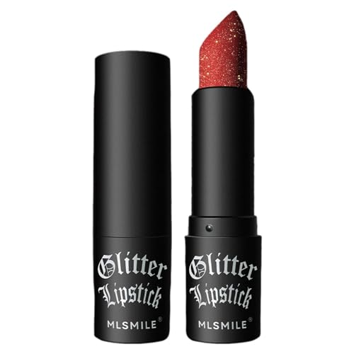 Glitzer-Lippenstift, langlebig - Schimmernder wasserfester, feuchtigkeitsspendender Lippenbalsam - Nicht klebriges Lippen-Make-up für Frauen und Mädchen, tragbare Kosmetik für Reisen, Alltag, Fowybe von Fowybe