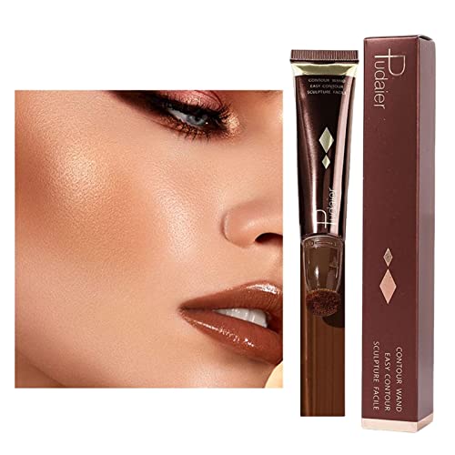 Konturen Stick Make-up,Glatter, cremiger, flüssiger Gesichts-Concealer-Stift mit weichem Kissen-Applikator | Schattierungsstift mit natürlichem, mattem Finish, leichter Creme-Konturenstift Fowybe von Fowybe