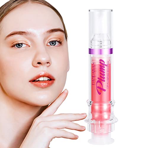 Lippenöl,Feuchtigkeitsspendendes Glow-Lippenöl | No-Sticky Gloss Plumping Lip Oil, Lip Plumping Gloss Oil für Feuchtigkeitsversorgung, Pflege, Mädchen, Frauen, trockene Lippen, Lippenpflege Fowybe von Fowybe