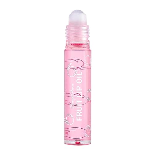 Roll-on Lipgloss | Frucht-Lipgloss für Kinder - Glänzendes Lippen-Make-up, Kinder-Lipgloss, transparentes Lippen-Glow-Öl mit fruchtigen Aromen für Frauen Fowybe von Fowybe