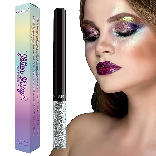 Schimmernder Eyeliner-Stift | Pearl Liquid Eyeliner Augenschönheitsprodukt - Tragbares funkelndes und schimmerndes Augen-Make-up, Glitzer-Gel-Lidschatten-Flüssigkeit für Frauen und Mädchen Fowybe von Fowybe