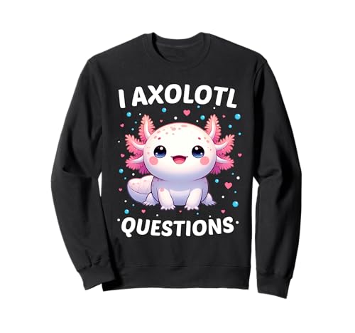 I Axolotl Questions Shirt Cute Kawaii Axolotl Kleinkind Kinder Sweatshirt von Fox Brother