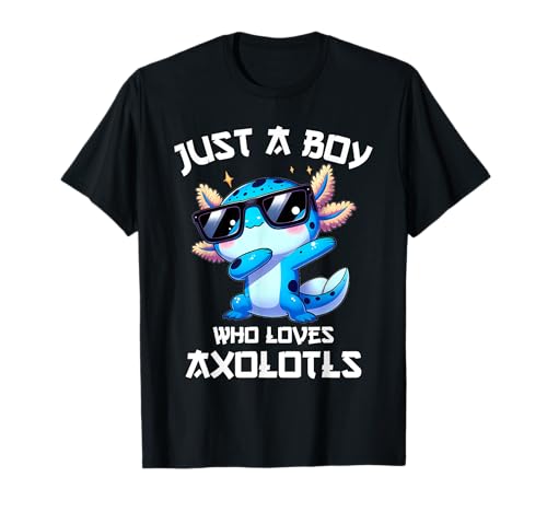 Just A Boy Who Loves Axolotls Kids Boys Cute Dabbing Axolotl T-Shirt Just A Boy Who Loves Axolotls Kids Boys Cute Dabbing Axolotl T-Shirt von Funny Kawaii Axolotl Graphic kids Apparel