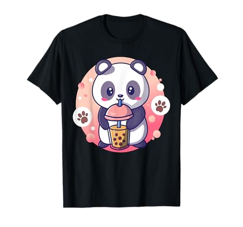 Panda Boba Tea Bubble Tea Anime Kawaii Neko Damen T-Shirt von Fox Brother