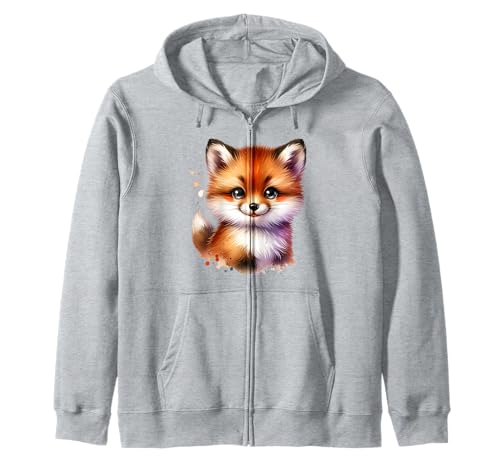 Kawaii Fuchs Cute Animal Cartoon für Kinder Kapuzenjacke Kawaii Fuchs Cute Animal Cartoon für Kinder Kapuzenjacke von Fox Cartoon Design for Children