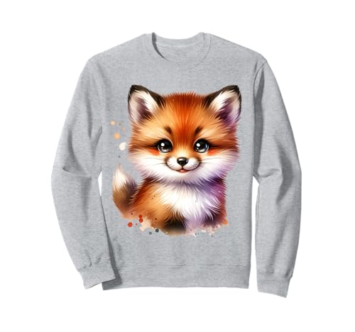Kawaii Fuchs Cute Animal Cartoon für Kinder Sweatshirt Kawaii Fuchs Cute Animal Cartoon für Kinder Sweatshirt von Fox Cartoon Design for Children