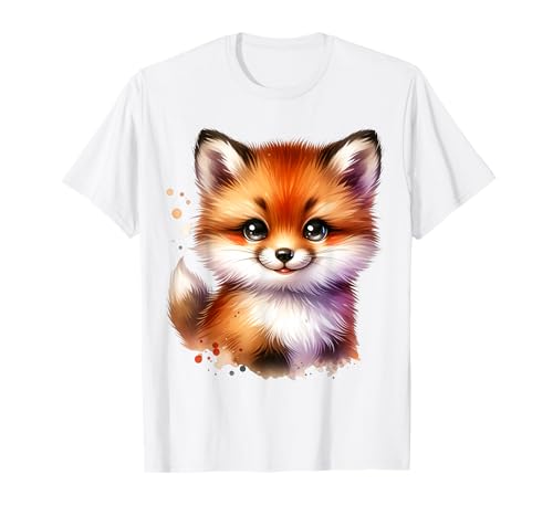 Kawaii Fuchs Cute Animal Cartoon für Kinder T-Shirt Kawaii Fuchs Cute Animal Cartoon für Kinder T-Shirt von Fox Cartoon Design for Children