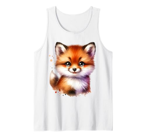Kawaii Fuchs Cute Animal Cartoon für Kinder Tank Top Kawaii Fuchs Cute Animal Cartoon für Kinder Tank Top von Fox Cartoon Design for Children