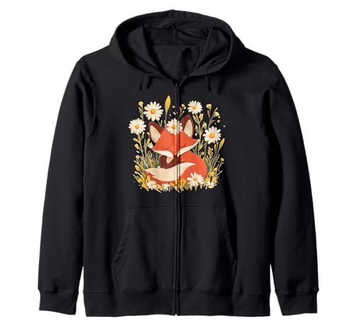Fuchs Tier mit süßen Gänseblümchen für Jungen und Mädchen Kapuzenjacke Fuchs Tier mit süßen Gänseblümchen für Jungen und Mädchen Kapuzenjacke von Fox Daisy Outfit