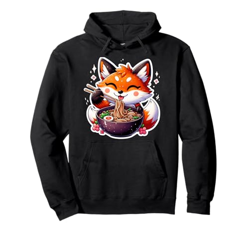 Cute Japanese Anime Kawaii Fox Eating Ramen Kids Girls Pullover Hoodie Cute Japanese Anime Kawaii Fox Eating Ramen Kids Girls Pullover Hoodie von Fox Eating Ramen Noodles Animal Lover Outfit