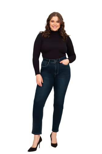 Fox Factor Damen IRI Slim Fit Jeans, Midnight, 46/Grande Taille von Fox Factor