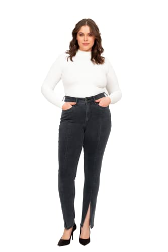 Fox Factor Damen IRI Slim Fit Jeans, Pitch, 46/Grande Taille von Fox Factor