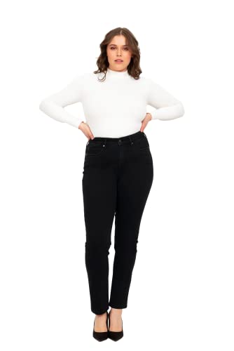 Fox Factor Damen IRI Slim Fit Jeans, Raven, 44/Mehr Größe von Fox Factor