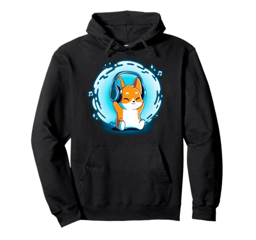 DJ Fox Kopfhörer Musik Grafik für Männer Jungen Frauen Mädchen Pullover Hoodie DJ Fox Kopfhörer Musik Grafik für Männer Jungen Frauen Mädchen Pullover Hoodie von Fox Listening Music Graphic Tees Co.