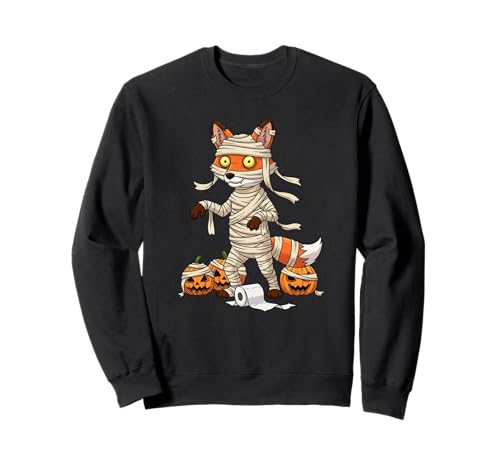 Lustiger Fuchs Mama Kürbis Halloween Kinder Herren Damen Sweatshirt von Fox Lovers Cute Halloween Outfits for Boy Girl