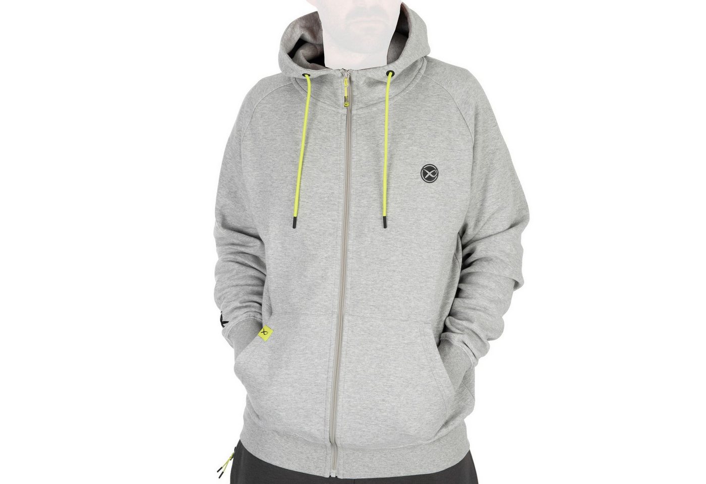 Fox Matrix Kapuzenpullover Fox Matrix Full Zip Hoody Marl Grey/Lime - Angelpullover Fox Matrix Kapuzenpullover Fox Matrix Full Zip Hoody Marl Grey/Lime - Angelpullover von Fox Matrix