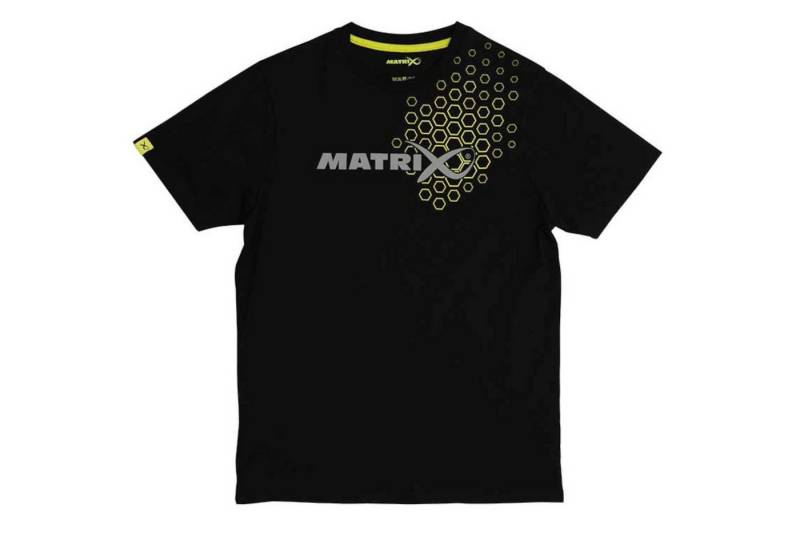 Fox Matrix T-Shirt Fox Matrix Hex Print T-Shirt Black - Angelshirt von Fox Matrix