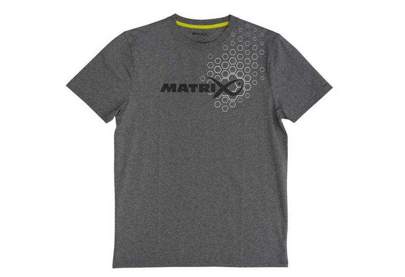 Fox Matrix T-Shirt Fox Matrix Hex Print T-Shirt Grey - Angelshirt von Fox Matrix