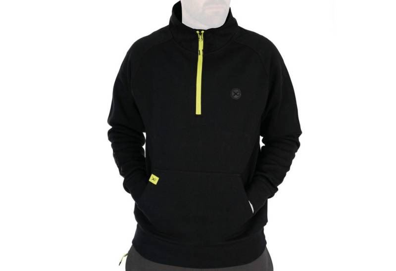 Fox Matrix Trainingspullover Fox Matrix 1/4 Zip Sweat Black/Lime (Black Edition) - Angelpullover von Fox Matrix