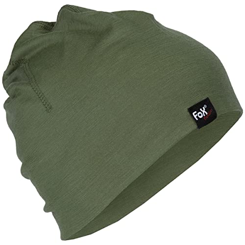 Fox Outdoor Beanie, Merino Lite, (Oliv) von Fox Outdoor