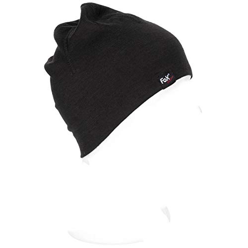 Fox Outdoor Beanie, Merino Lite, (schwarz) von Fox Outdoor