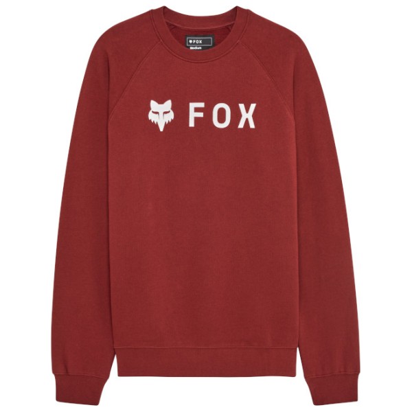 FOX Racing - Absolute Fleece Crew Neck - Pullover Gr M rot von Fox Racing