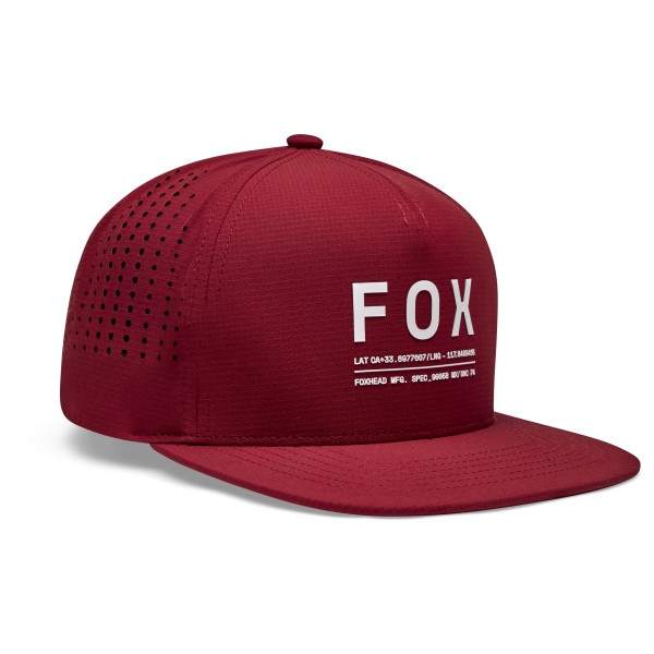FOX Racing - Non Stop Tech Snapback - Cap Gr One Size rot von Fox Racing