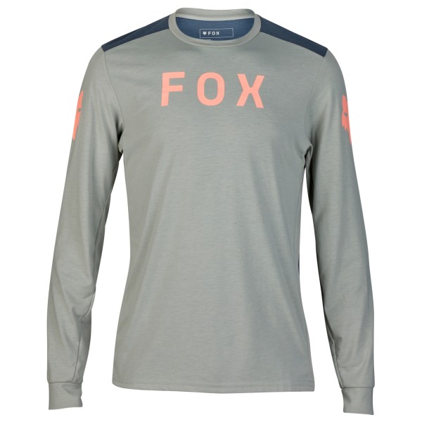 FOX Racing - Ranger Drirelease L/S Jersey Aviation - Radtrikot Gr M grau von Fox Racing