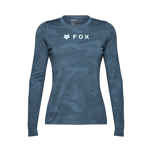 Fox Racing Damen Ranger TruDri Langarm-Mountainbike-Trikot, Dunkles Vintage-Camo, Größe S von Fox Racing