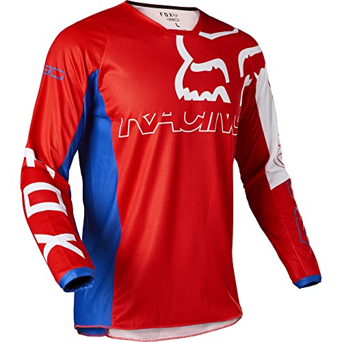 Fox Racing Herren 180 Skew Motocross Trikot Jersey, Weiß/Rot/Blau, XX-Large von Fox Racing