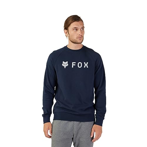 Fox Racing Unisex Absolute Fleece Crew, Mitternacht/Ausflug, einfarbig (Midnight//Getaway Solids), Medium von Fox Racing