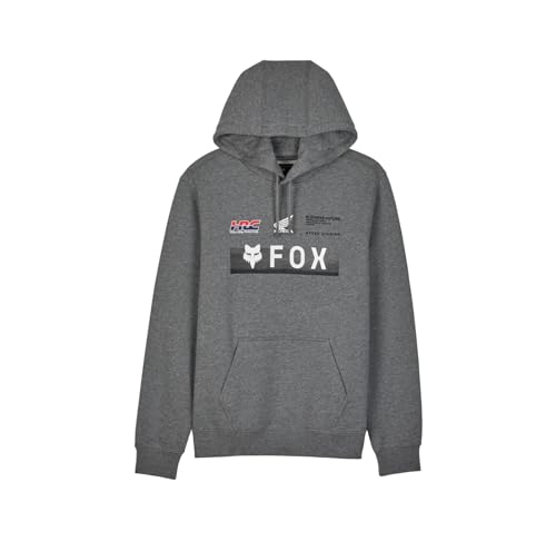 Fox Racing Herren Fox X Honda Fleece Po Fleecepullover, Graphitgrau meliert, Medium von Fox Racing
