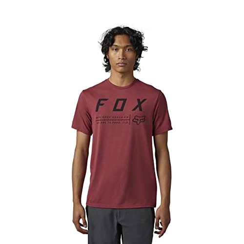 Fox Racing Herren Kurzärmliges Tech-T-Shirt, Scharlachrot, Large von Fox Racing