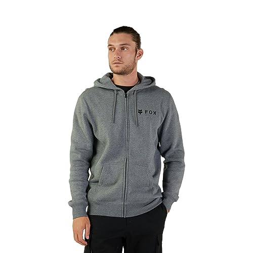 Fox Racing Herren Standard Absolute Fleece Reißverschluss, Heather Graphite, Größe L von Fox Racing