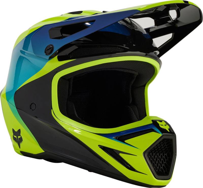 Fox Racing Motorradhandschuhe V3 Streak Jugend Motocross Helm vorbereitet für Kommunikationssystem,Notfallsystem-Polsterung (EQ von Fox Racing