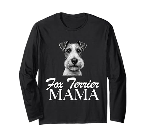 Foxterrier Mama Langarmshirt Foxterrier Mama Langarmshirt von Fox Terrier Mom
