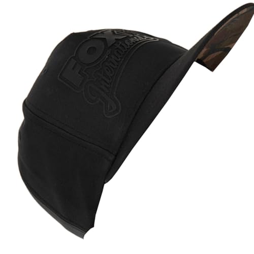Fox Black/Camo Snapback Hat - Angelcap, Cappy zum Angeln, Mütze, Kopfbedeckung von Fox