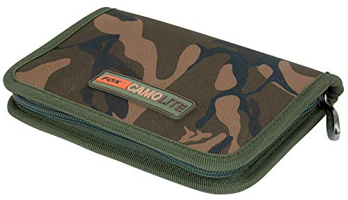 Fox Camolite License Wallet 20x14x3cm - Angeltasche für Angelschein, Tasche für Angelpapiere, Zubehörtasche für Angellizenzen von Fox