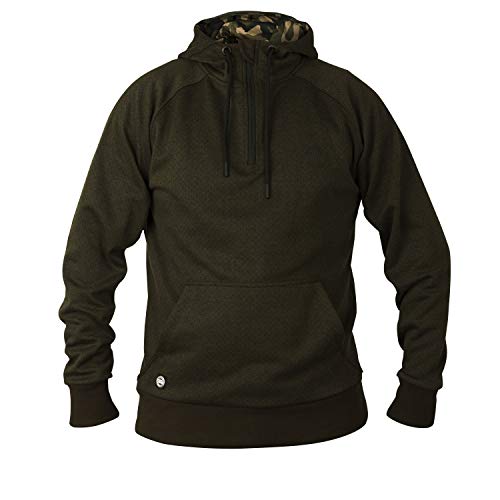 Fox Chunk Dark Olive Hoodie - Angelpullover für Karpfenangler, Pullover für Angler, Kapuzenpullover, Hoody, Sweatshirt , Größe:XXL von Fox