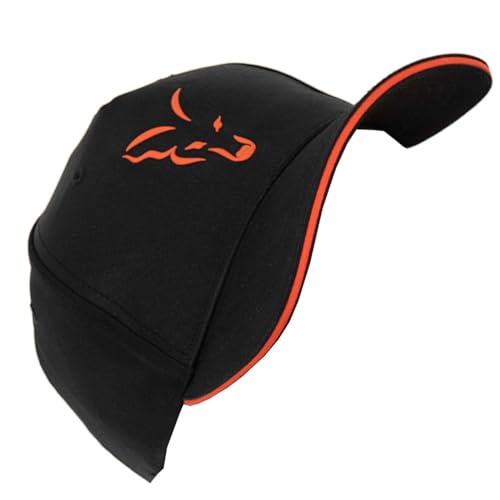 Fox Collection Baseball Cap Black & Orange - Angelcap, Cappy für Angler, Cap zum Angeln von Fox