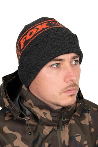 Fox Collection Beanie Angelmütze Black/Orange | Angelmütze von Fox