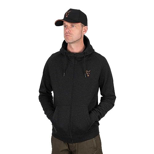 Fox Collection Lw Hoody Black & Orange - Angelpullover, Größe:XXXL von Fox
